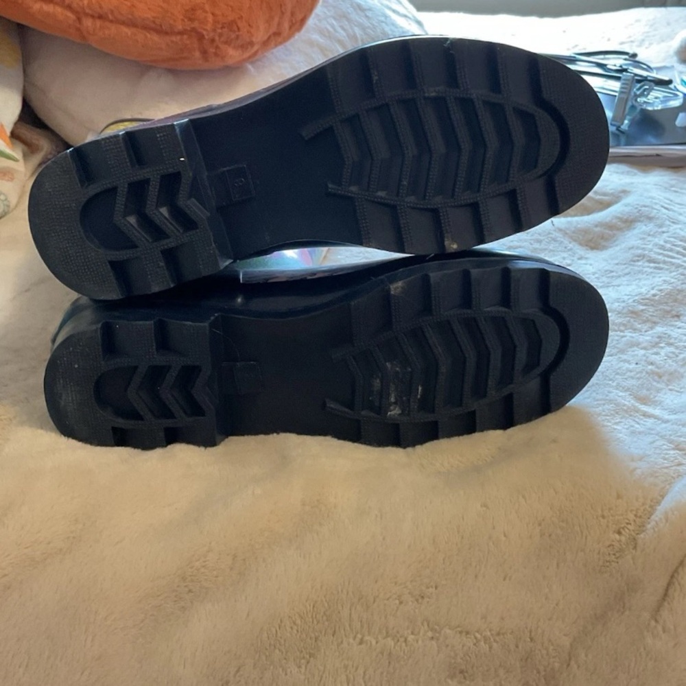 Vineyard Vines Patchwork Pattern Rain Boots in Pi… - image 4